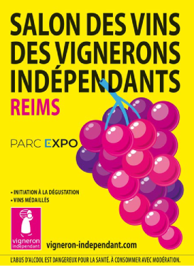 Affiche du salon des vins pour l'agenda